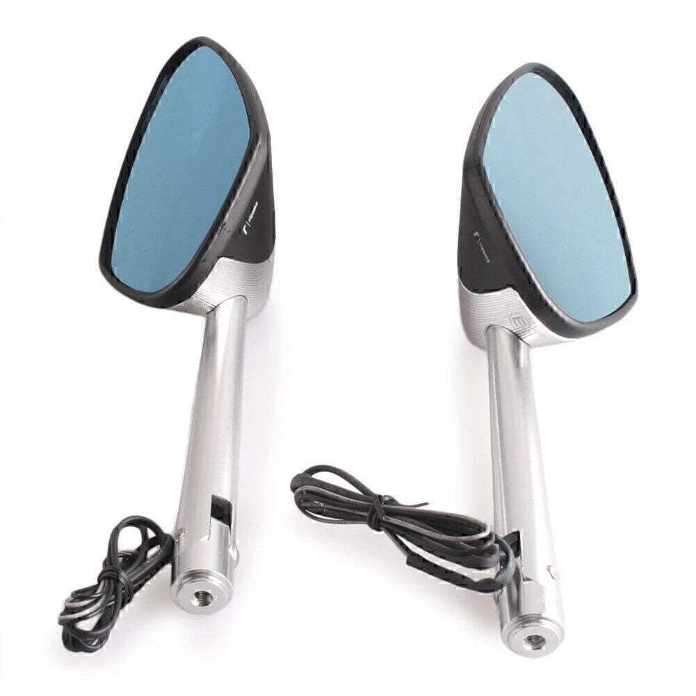 2X Rearview Mirror with LED Indicator for BMW Ducati Honda