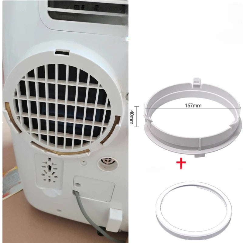 Plastic Exhaust Pipe Connector for Midea Portable Air Conditioner (N/A)