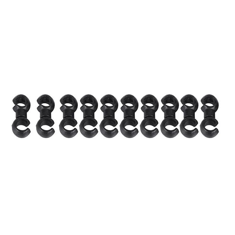 10PCS S Shaped Hook Clips for Bike Brake Gear Cross Cable Tidy Tool