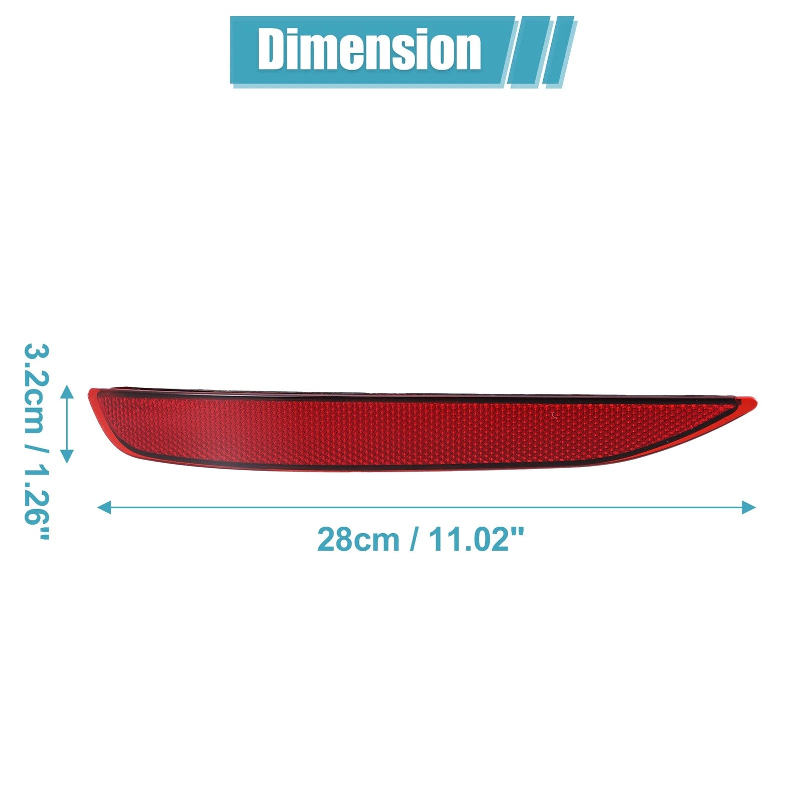 Left Side Rear Bumper Reflective Strip Replacement for Chevrolet Equinox (2018–2022)