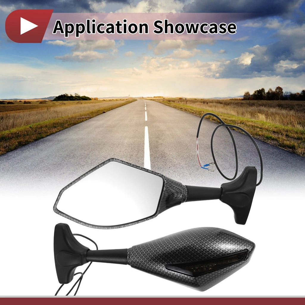 Rear View Mirrors Set Replacement for Suzuki GSX-R600 GSX-R750 (2003–2017)