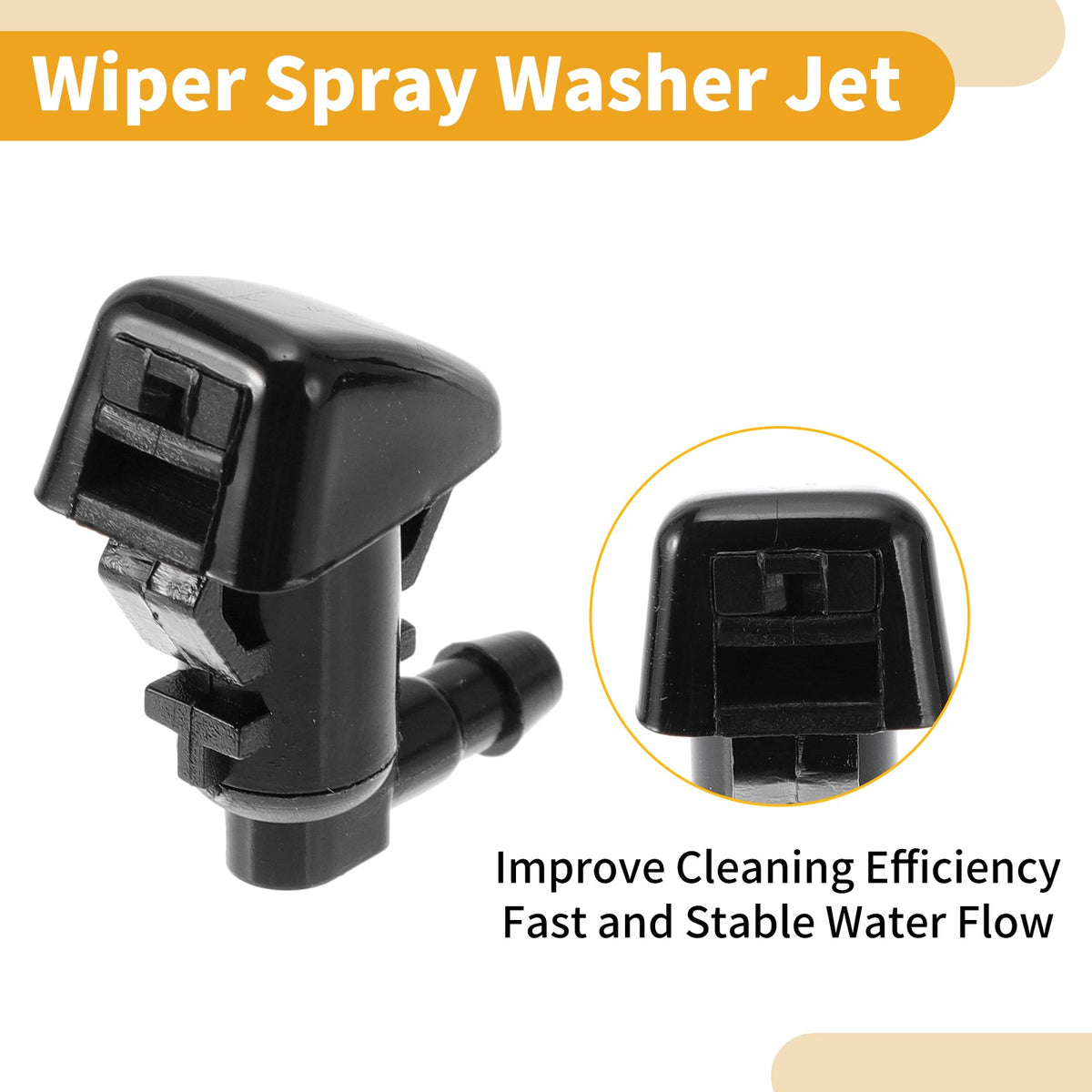 Windshield Washer Nozzle Kit with Gaskets for Jeep Grand Cherokee (2014–2021)
