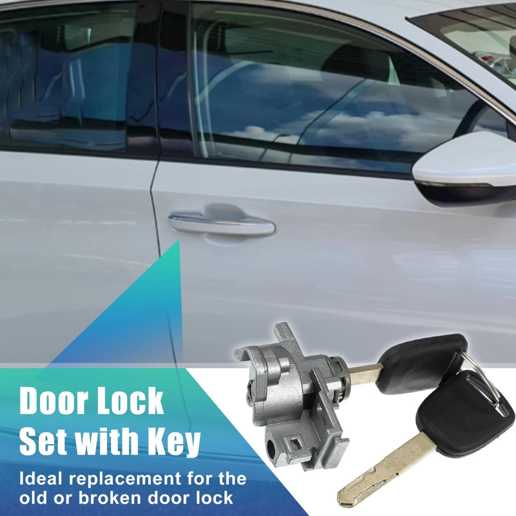 Front Left Door Lock Cylinder with 2 Keys for Honda Accord (2008–2013)