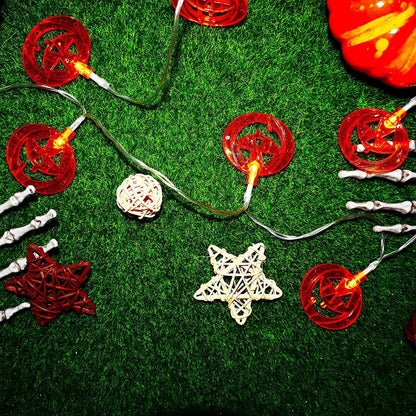 20 LED Waterproof Pumpkin String Lights for Halloween Decoration