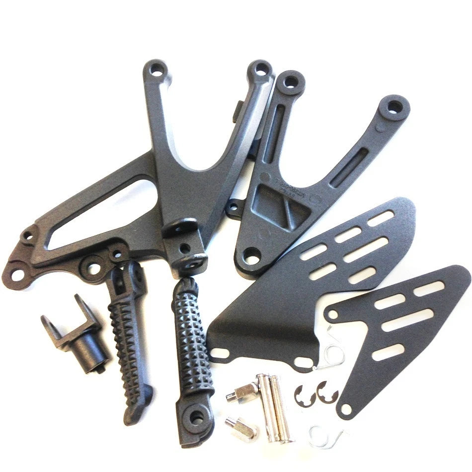 Foot Pegs w/Brackets for Yamaha YZF R1 (2007–2008) Black