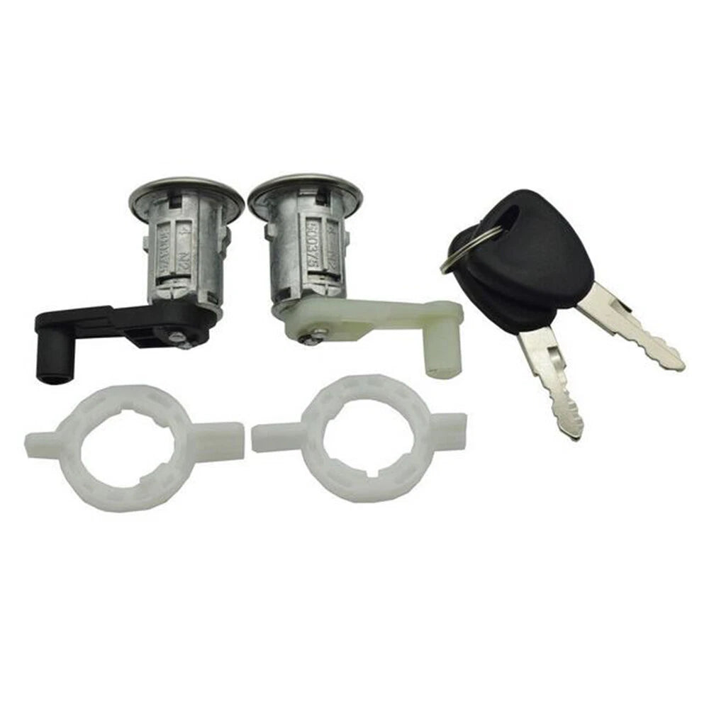 Fit For Renault 7701468981 7701468982 Left+Right Car Door Lock Barrel Cylinder