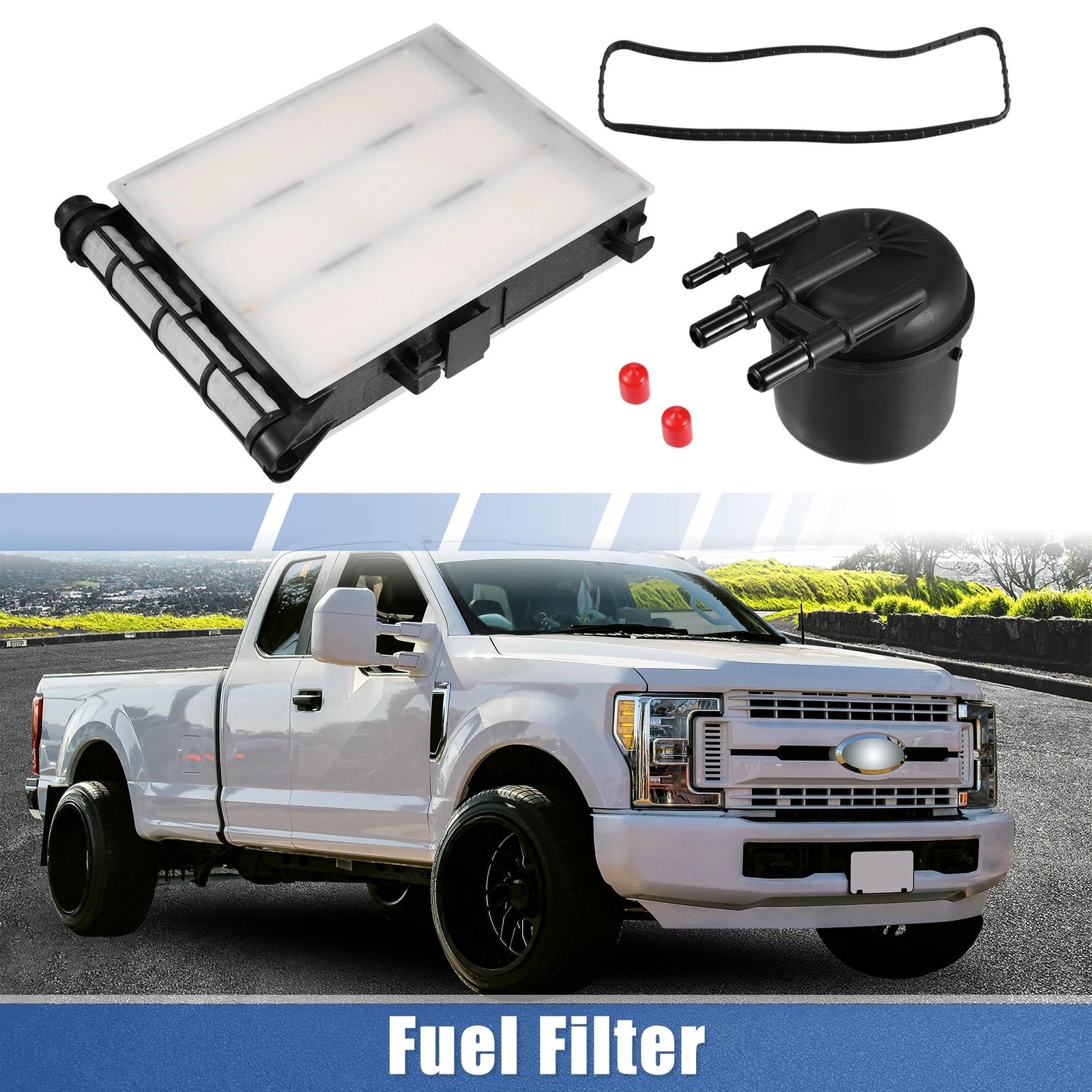 Fuel Filter Element Set for Ford F-250 Super Duty F-350 (2017–2020)
