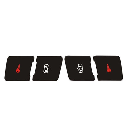 Control Button Repair Kit for A3 8P (2004–2008) Black Overlay White Lettering