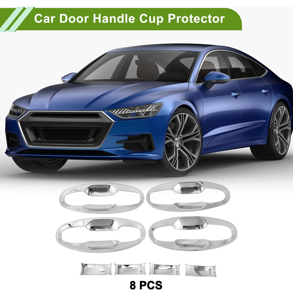 Car Door Handle Cup Protector Set for Subaru XV (2018–2022) Chrome 8 Pcs