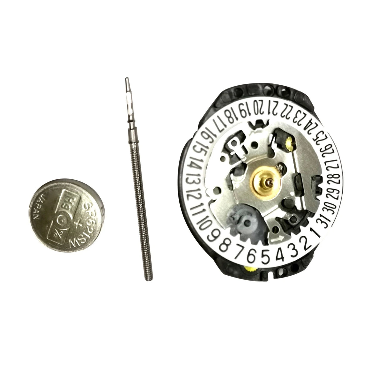 Quartz Watch Movement for Japan VX82, VX82E (3 Hands, Single Calendar)