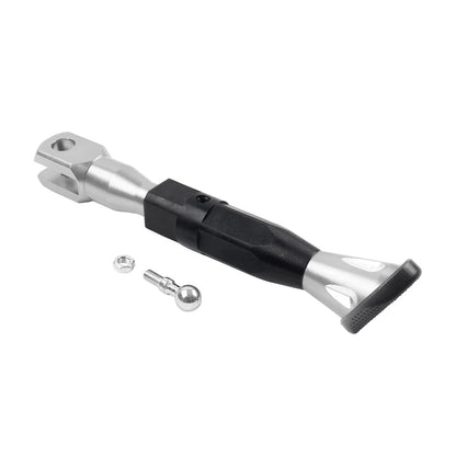Adjustable Kickstand Foot for Motorcycle Universal Silver