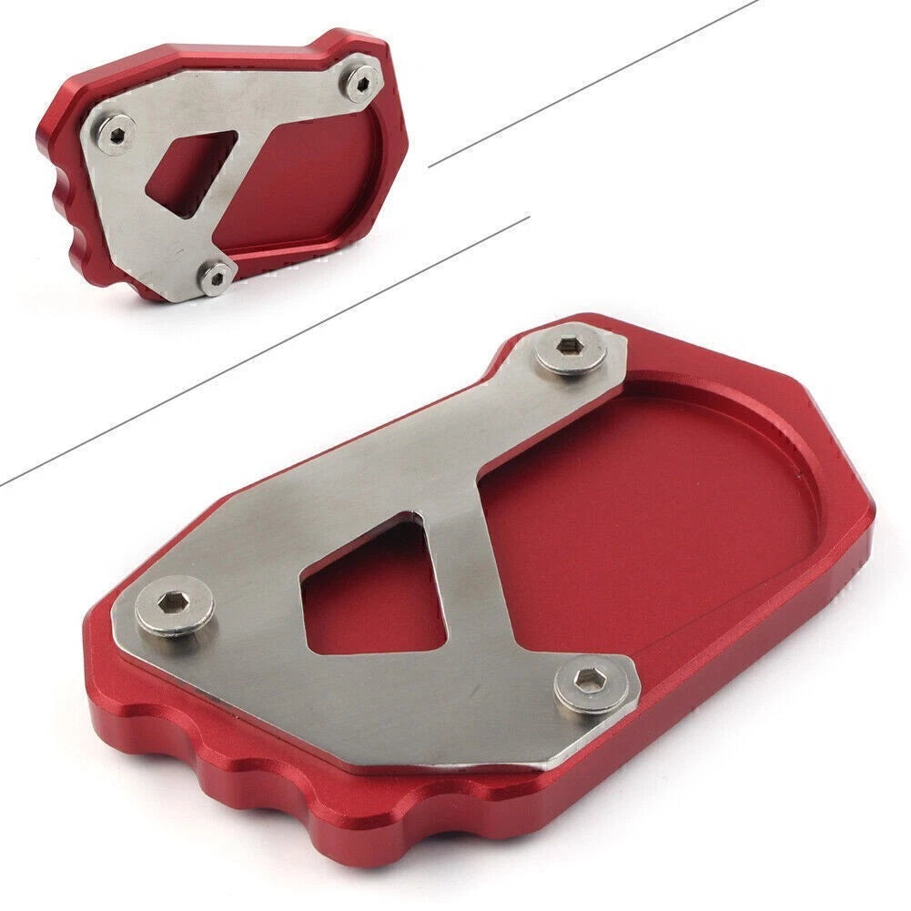 Kickstand Side Stand Foot Extension Pad for BMW R1200GS (2012–2018) Red
