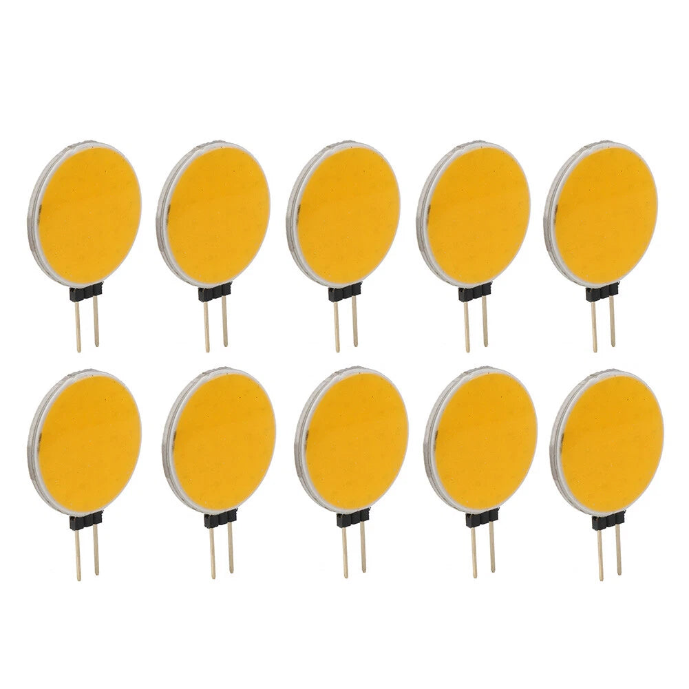 G4 COB LED Chip Bead Round Lamp Panel for 12V (180 Degrees, Warm White Light)