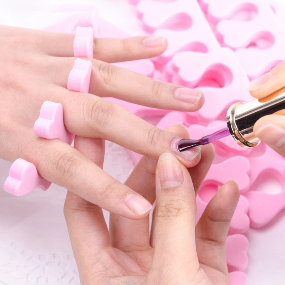 50pcs Soft Foam Toe Separators for Nail Art Manicure Pedicure