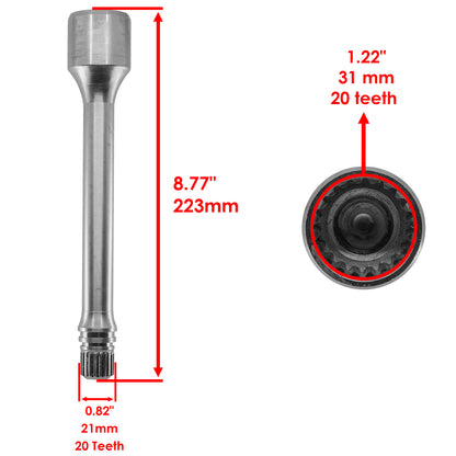 Rear Differential Prop Shaft Replacement for Honda Rancher TRX420TM 2007-2013