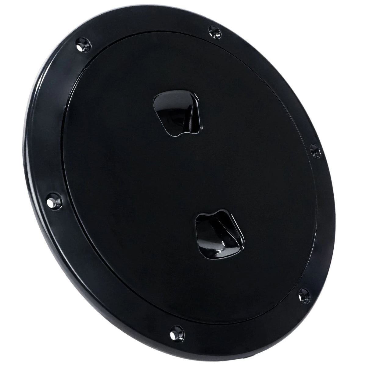 6" Round Inspection Deck Plate for Boat (FO4794) - Black