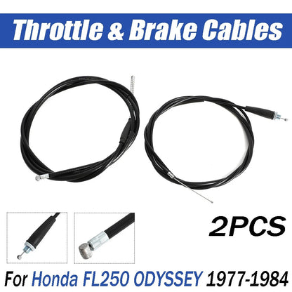 Control Cable Set for Honda FL 250 Odyssey (1977–1984) - Throttle & Brake