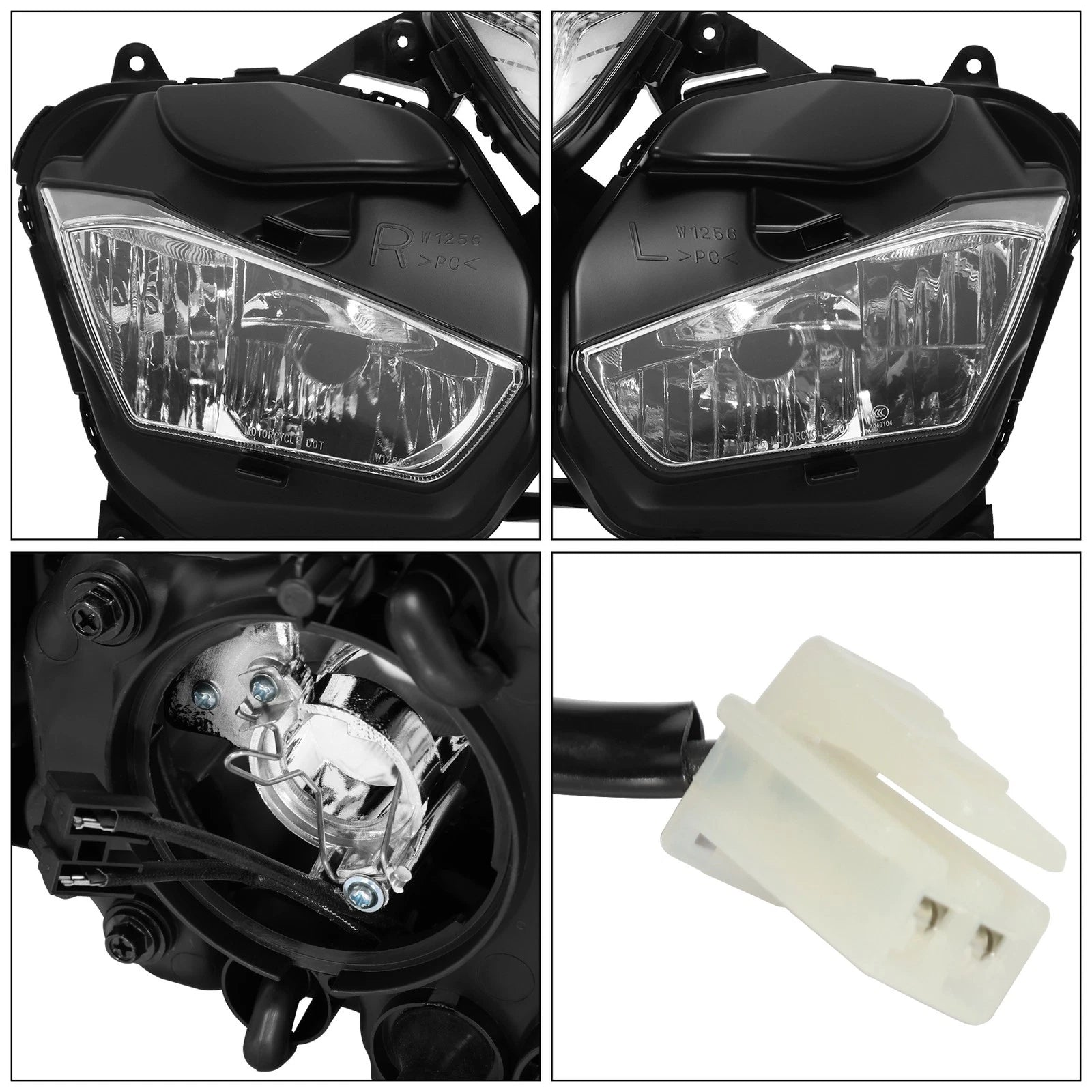 Front Headlight Assembly for Yamaha YZF R3 R25 (2015–2018)