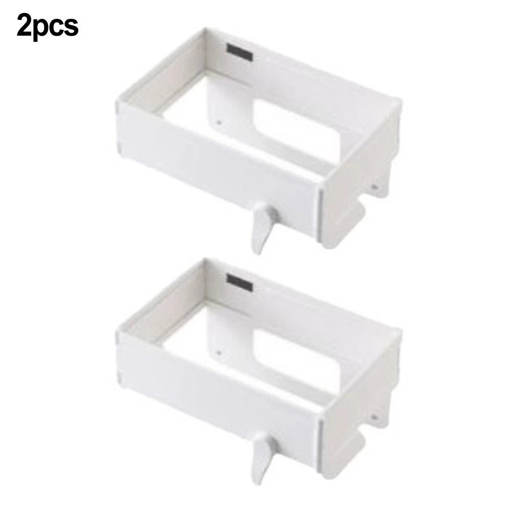 2X Foldable Plastic Trash Bag Holder for Kitchen and Outdoor Use