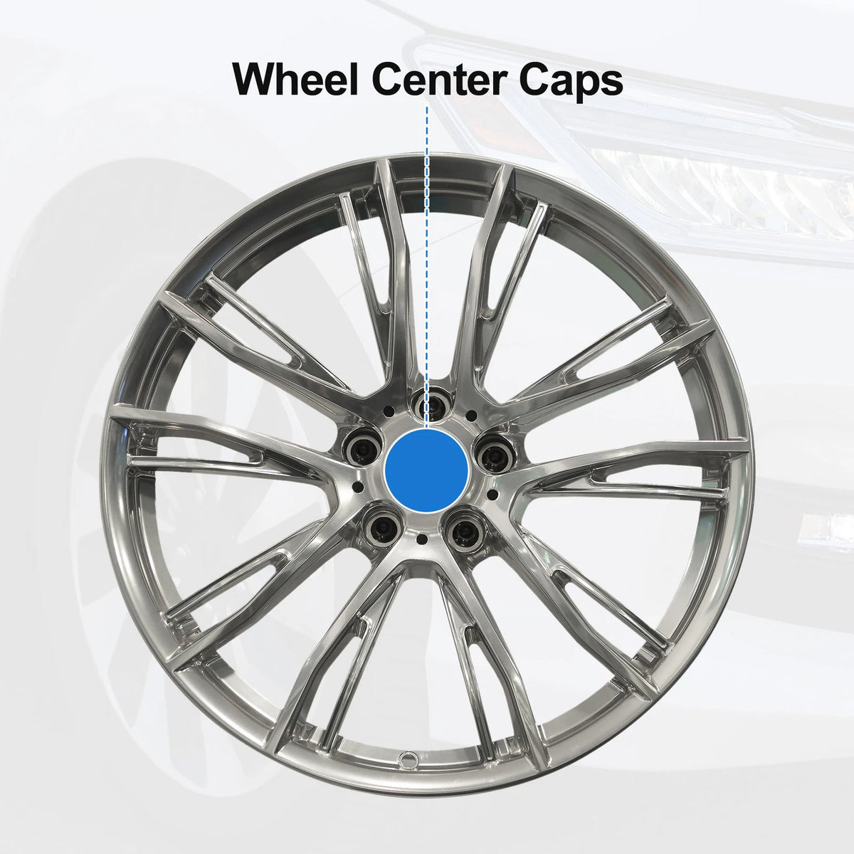 Wheel Center Caps Replacement for Mercedes-Benz C43 AMG (2016–2021)