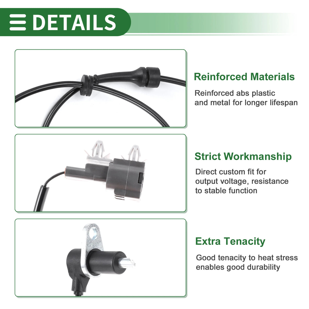 ABS Wheel Speed Sensor No. 479100W060 for Infiniti QX4 (1997–2003)