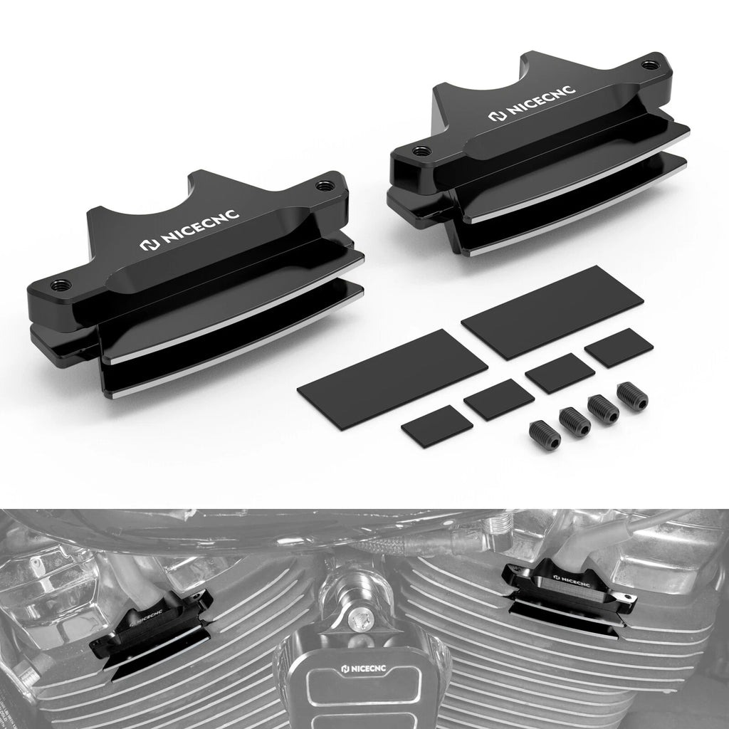 Anodized Spark Plug Head Bolt Covers for Harley Street Glide (2014–2023)