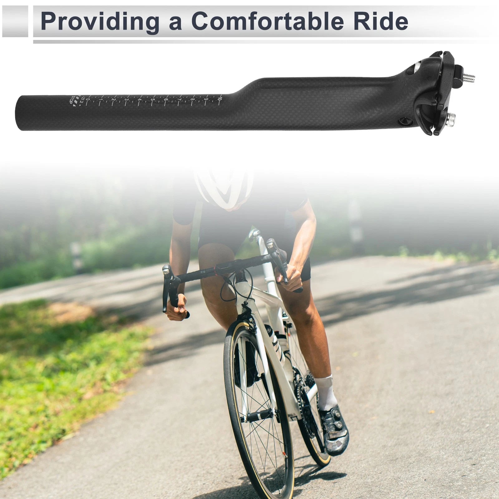 Seat Post 27.2x300mm Replacement for Bike Road Mountain Bicycle (2010–2025)