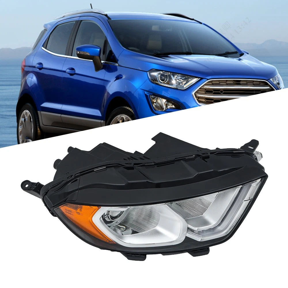 Halogen Headlight Driver Side LH for Ford EcoSport (2018–2023) Chrome
