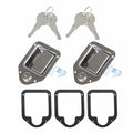 2X Stainless Door Lock Latch for Trailer Toolbox RV (4-3/8" x 3-1/4")