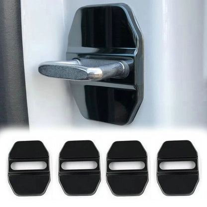 4Pcs Set Stainless Steel Door Lock Protector Cover for RAM 1500 2500 (2019–2023)