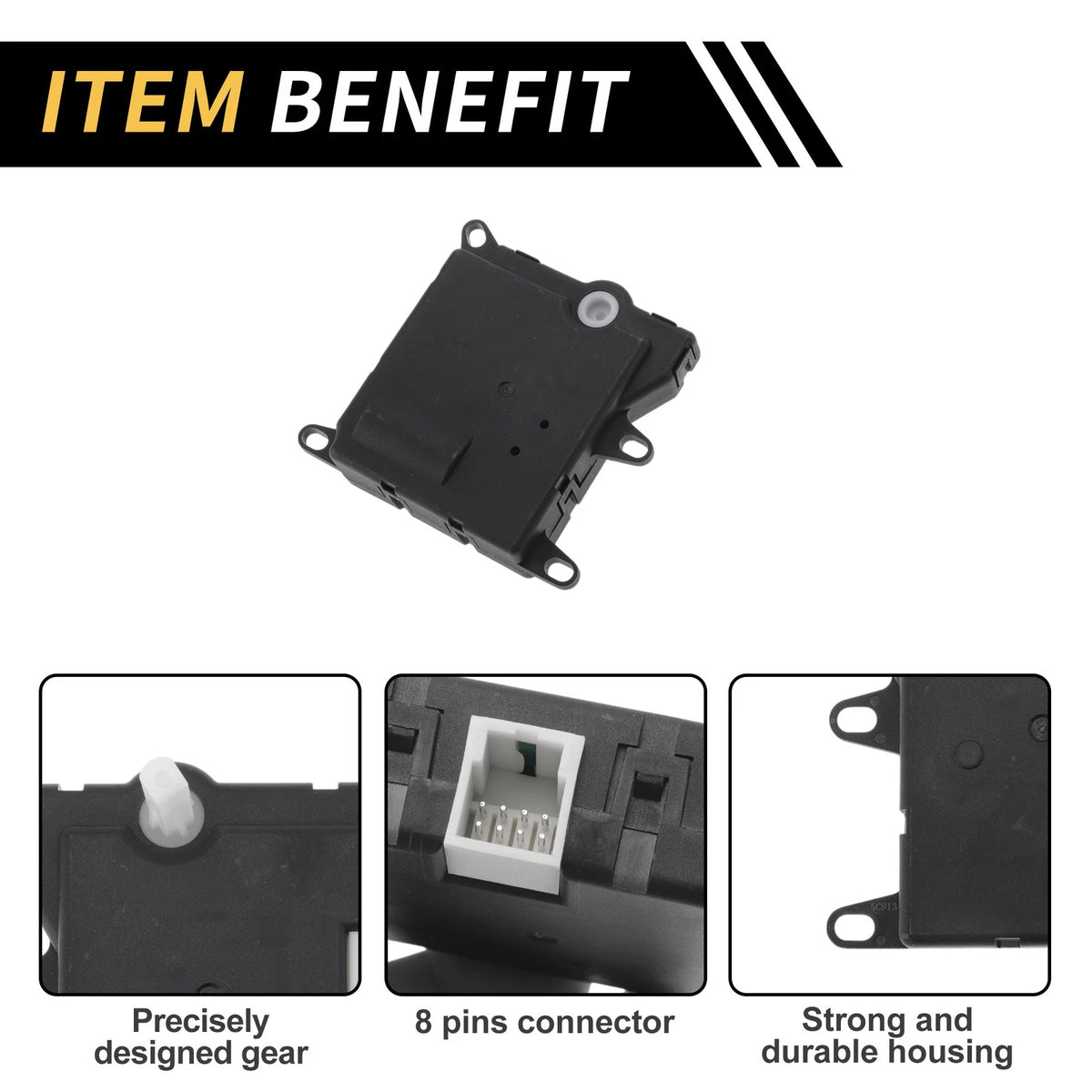 HVAC Heater Blend Door Actuator for Ford Taurus (1991–1995) No.F2DZ19E616A