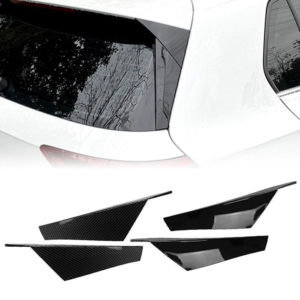 2X Rear Window Spoiler Side Wing Trim for Volkswagen Golf 8 (2020–2021)