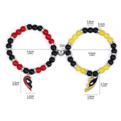 2pcs Deadpool and Wolverine Bracelet Set for Best Friends