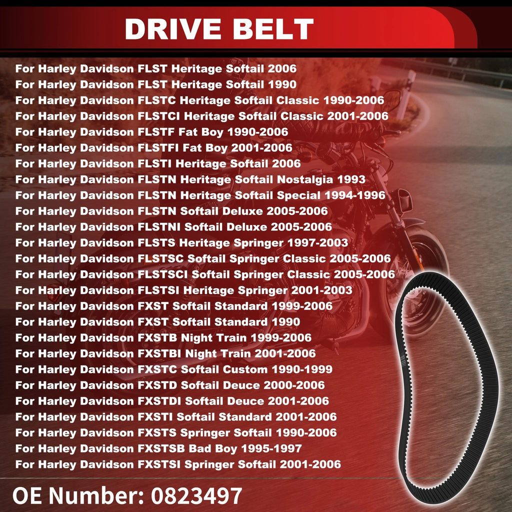 Drive Belt for Harley Davidson FLST Heritage Softail (2006) BDL1413