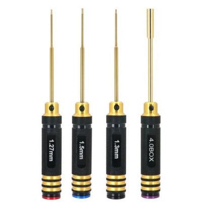 3Pcs Screwdrivers Set with 4.0 Nut Driver for Axial SCX24 C10 (2019–2023)