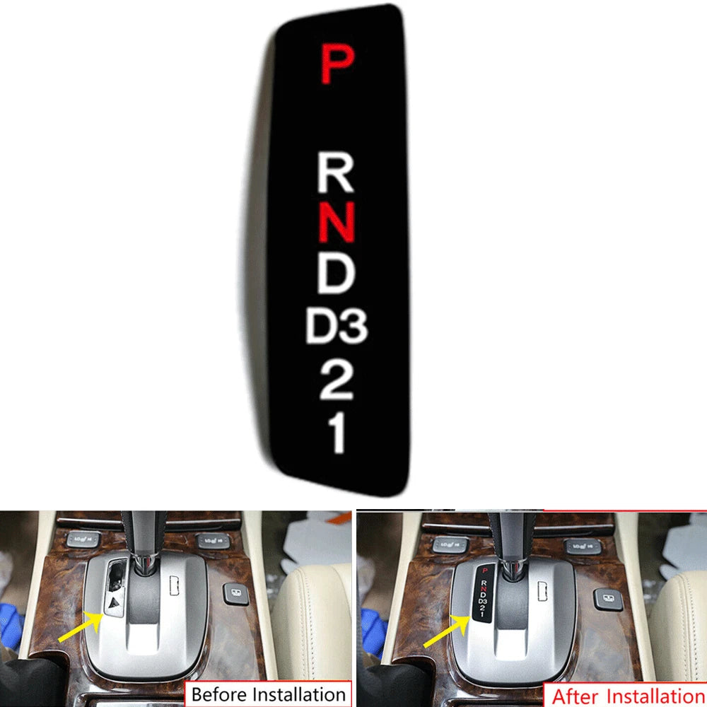 For 08-13 Honda Accord Console Gear Stick Selector Display Panel Trim Sticker x1