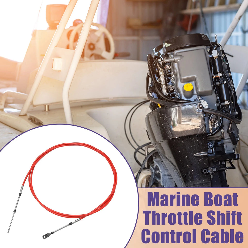 2 Pcs Throttle Control Cable 33C/3300 for Yamaha Boat (400cm/13FT)