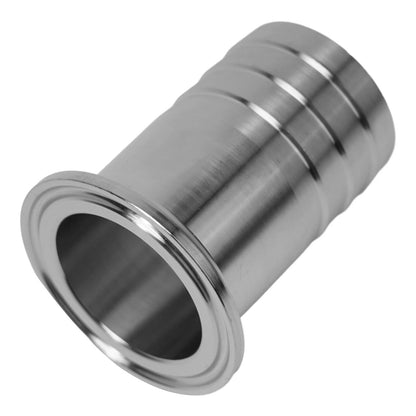 1.5 Inch Tri Clamp to 1.5 Inch Fitting Adapter Barb Pipe Rubber Hose SS304