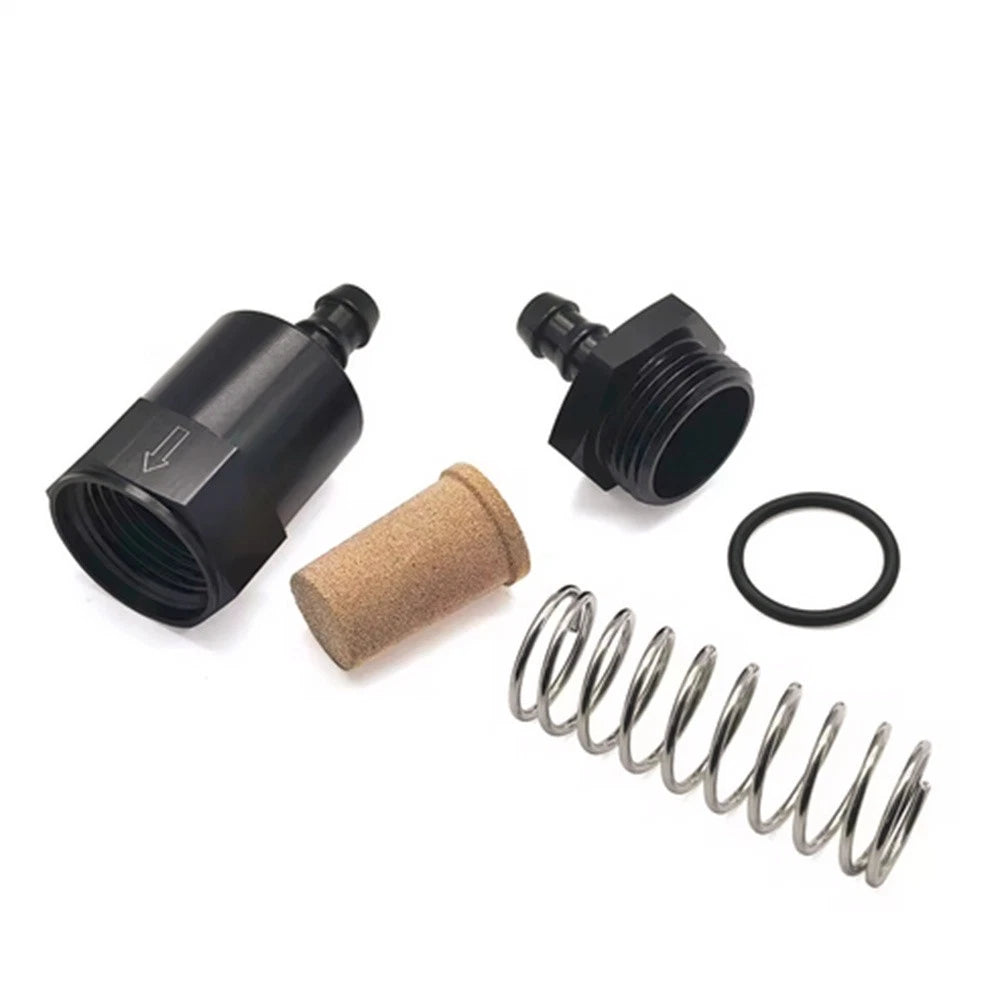 Inline Fuel Filter for Universal Applications (6061-T6, 3/8 Inch Barb, 30 Micron)