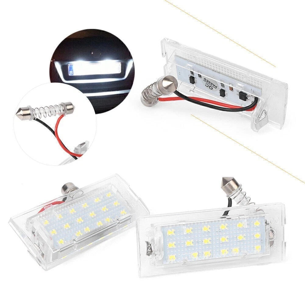 2X Error Free LED License Plate Lights for BMW X5 E53 X3 E83 (2003–2009)