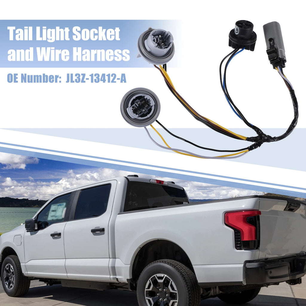 Tail Light Socket & Wire Harness for Ford F150 (2018) No.JL3Z-13412-A
