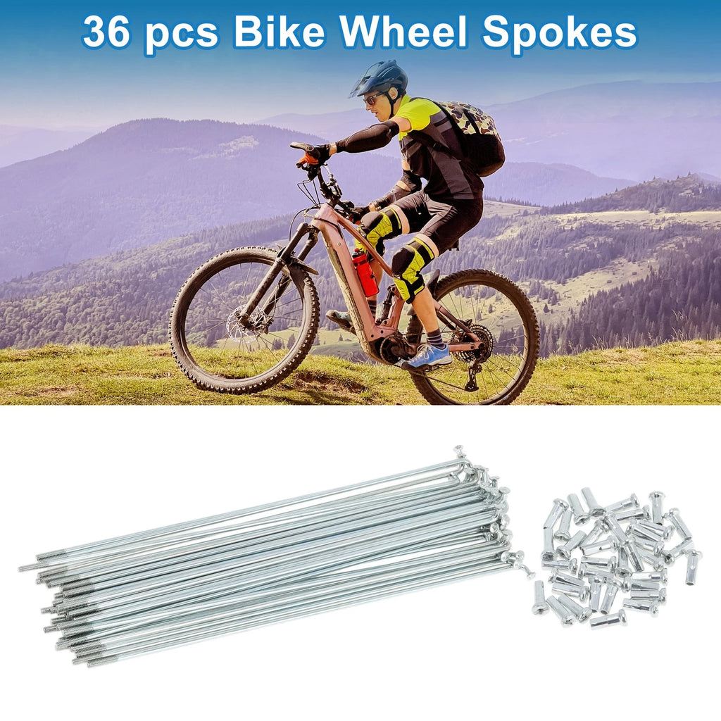 Bicycle Spokes Set 157mm Galvanized Carbon Steel for 14G 36 Count (—)