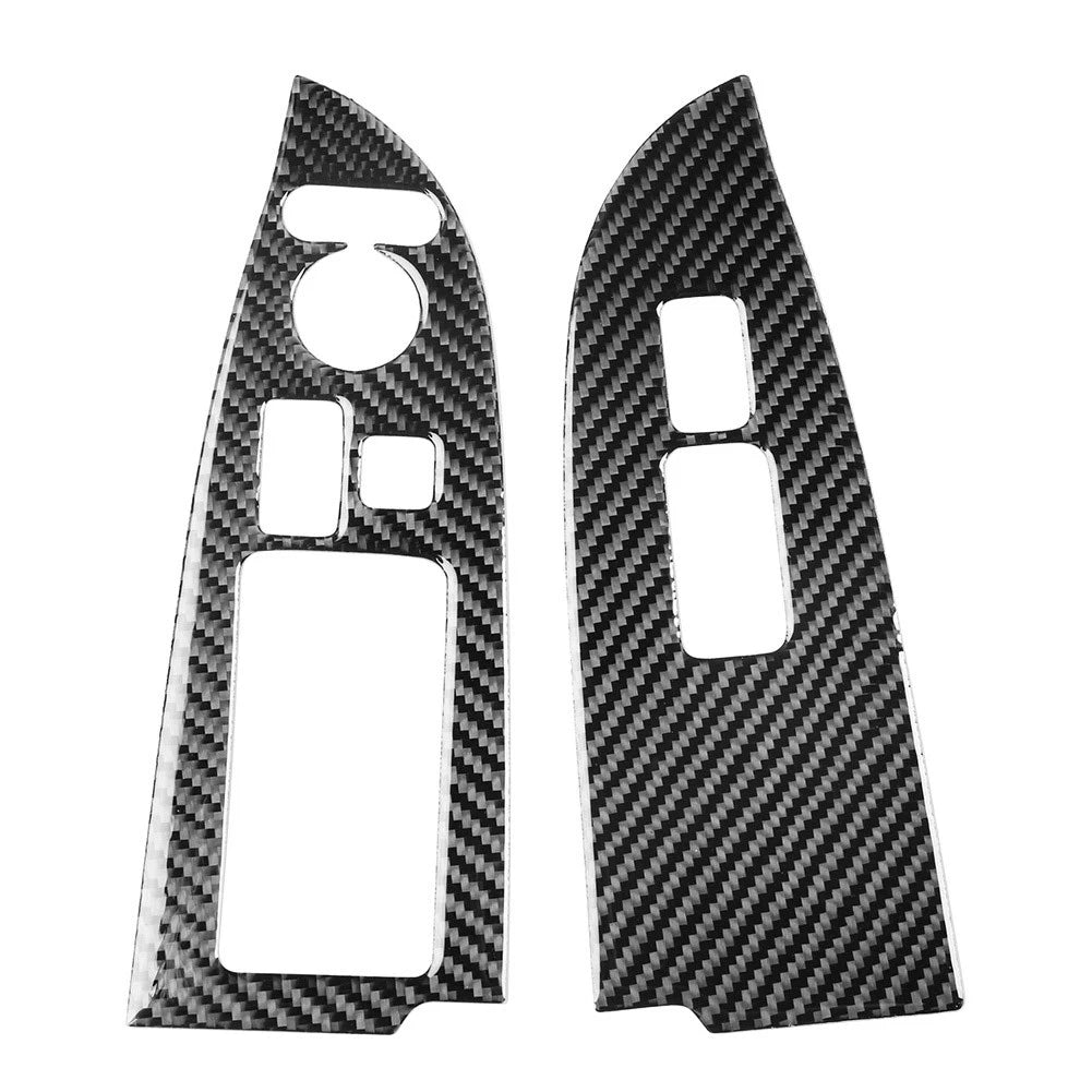 Carbon Fiber Black Front Window Regulator Cover for Honda Odyssey (2005–2010)