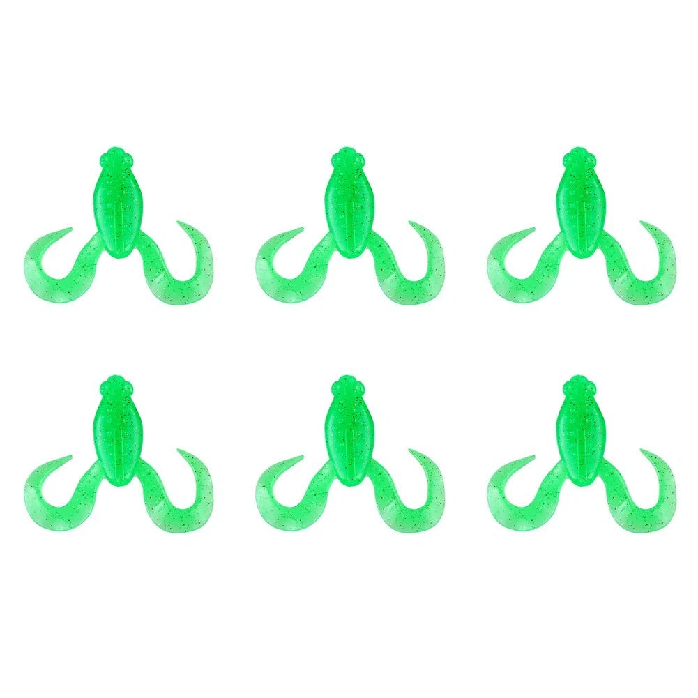 Set of 6 Floating Silicone Frog Baits 5cm 12g for Lakes Rivers