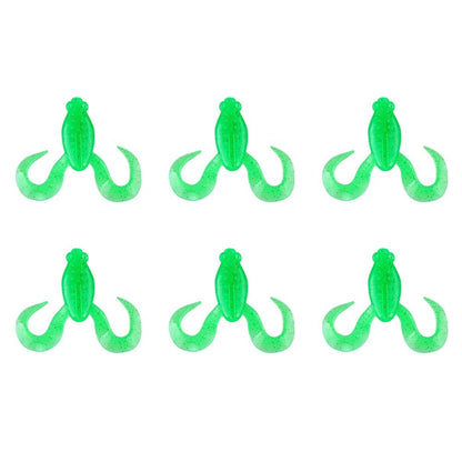 Set of 6 Floating Silicone Frog Baits 5cm 12g for Lakes Rivers