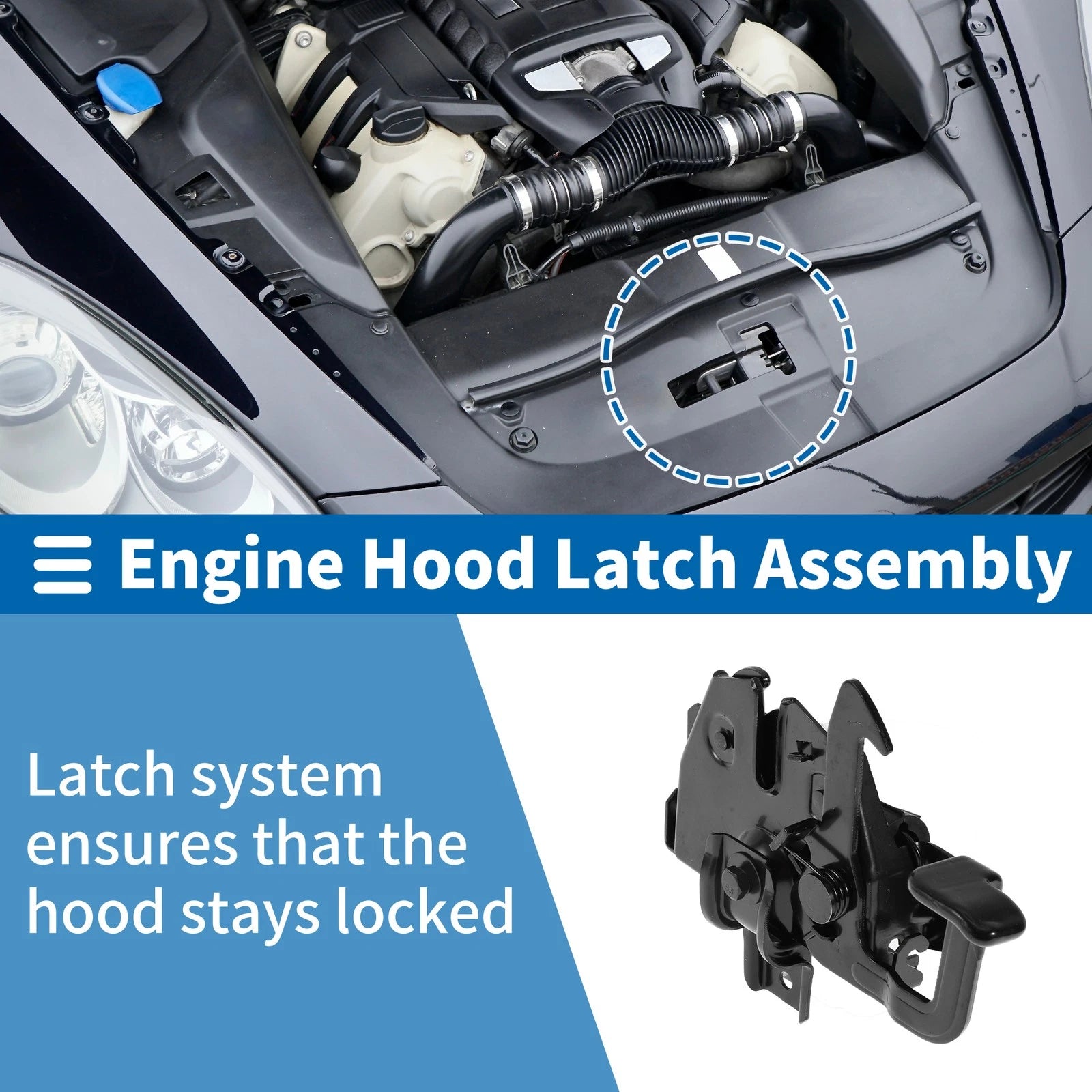 Hood Latch Assembly Replacement for Hyundai Sonata (2006–2010)
