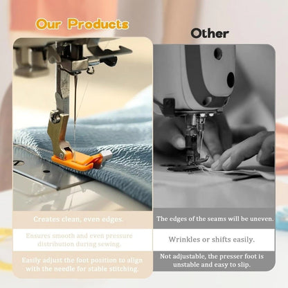 2X Adjustable Hemmer Foot for Industrial Sewing Machines