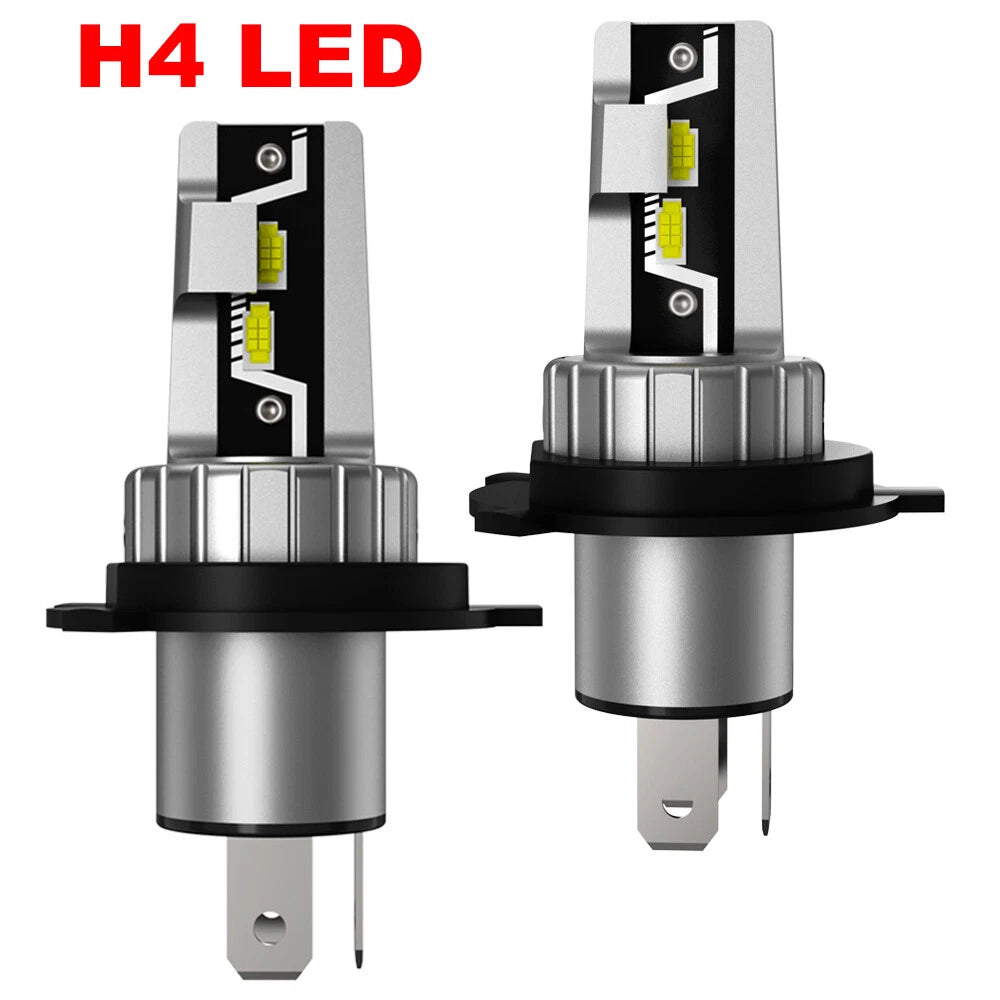 2X H4 LED Headlight Bulbs for 6500K