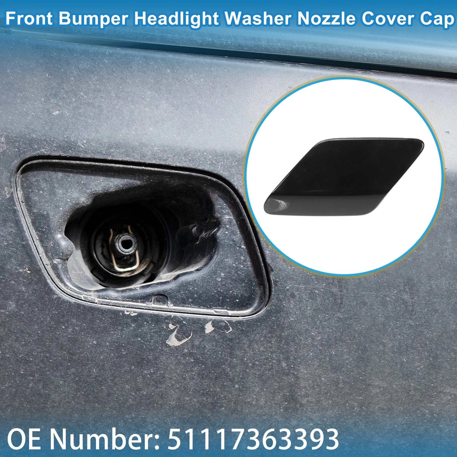 Front Left Washer Nozzle Cover Cap for BMW 428i (2014–2016)