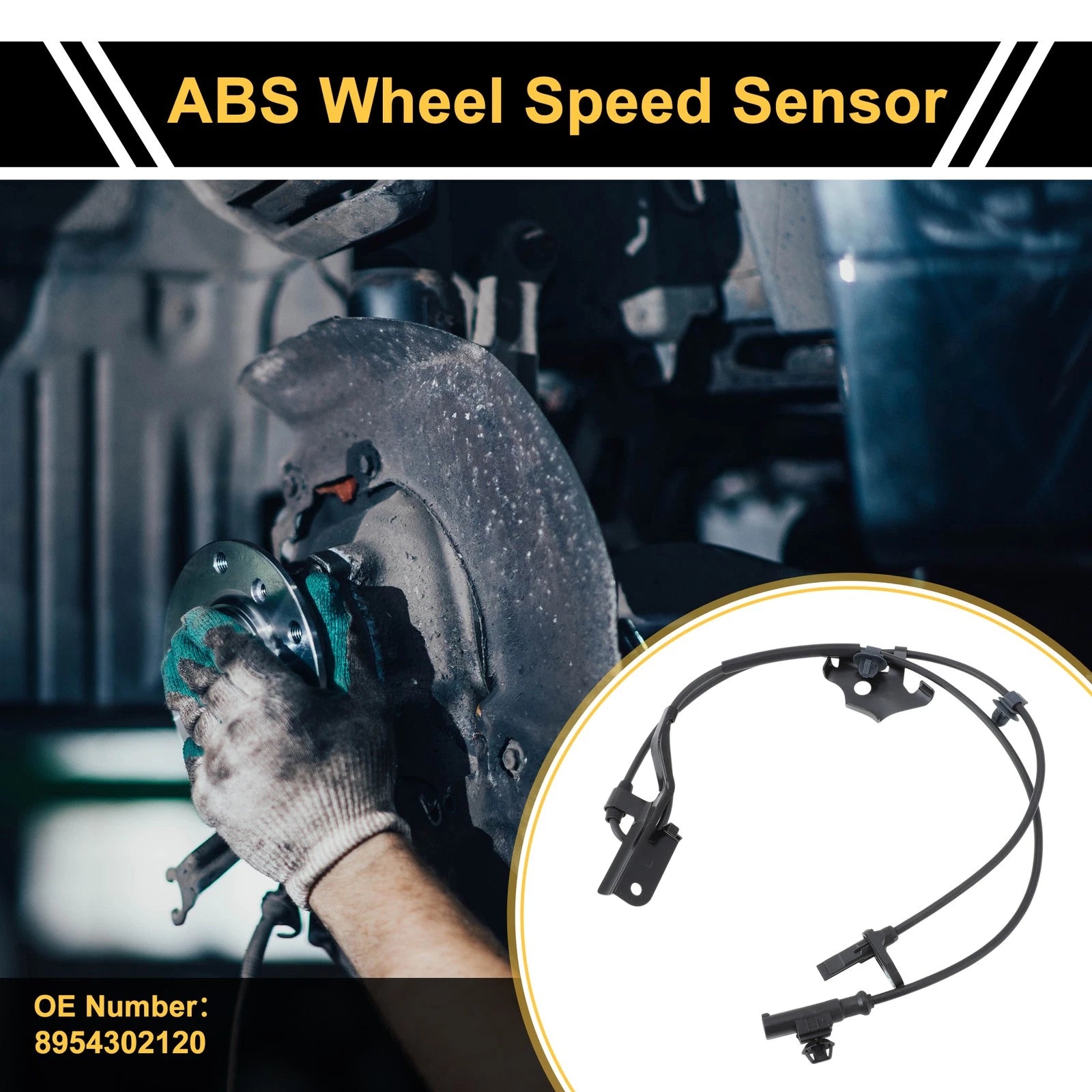 ABS Wheel Speed Sensor Front Left Replacement for Toyota Corolla (2011–2018)